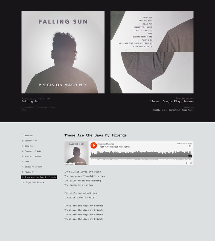 Falling Sun website